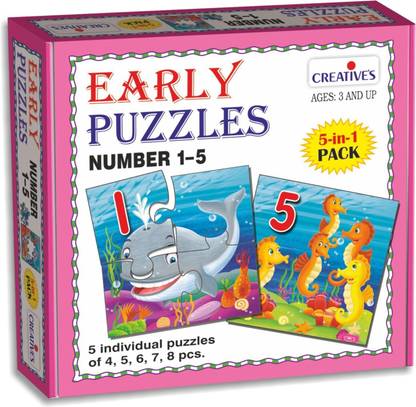क्रिएटिव्स Early Puzzles - Numbers 1-5