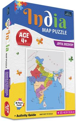 BOOKFORD India Map Jigsaw Puzzle Game & Fun and Learning