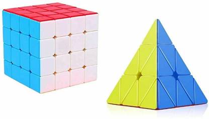 RPC99 4x4 & Pyraminx Pyramid High Speed Stickerless Magic Cube