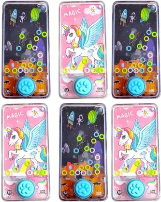 AMANVANI Unicorn/Space Ring Toss Water Game for Kids