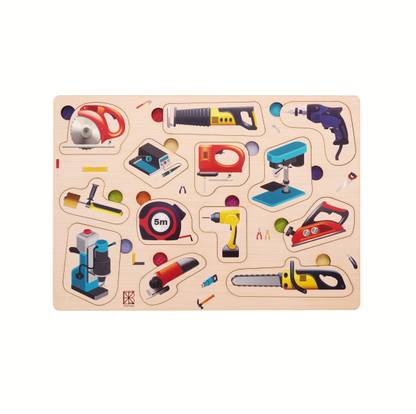 BitFeex Power Tools Equipments Puzzle for Kids - Mind Puzzle for Brain Improvement