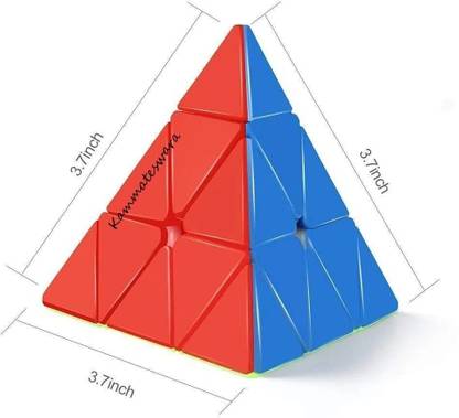 Play Zone Kids pyramid cube in high speed stickerless cube