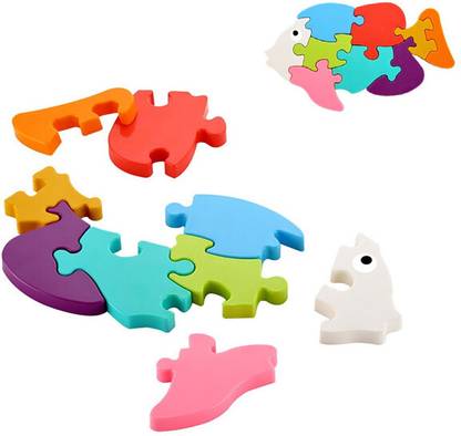 GODEX Fish Shape Puzzle Building Blocks Non Toxic Puzzle Blocks LC01.321 Fish Puzzle