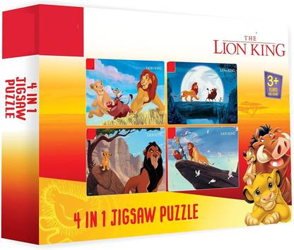 ZWINKO 4 in 1 Jigsaw Puzzle 140 Pieces (Lion King)