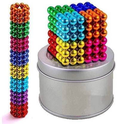 SHIPEASE Magnetic Balls Sculpture Building Block Magnet Cube Stress Relief Toys for Kids