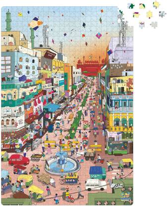 Webby Old Delhi Wooden Jigsaw Puzzle