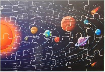 Solar System Model Puzzle DANDLES Puzzle for Kids, Solar System, Jigsaw Puzzle - Puzzle for Kids ...