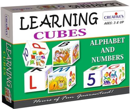 Creative Educational Aids Learning Cubes - Alphabet and Numbers