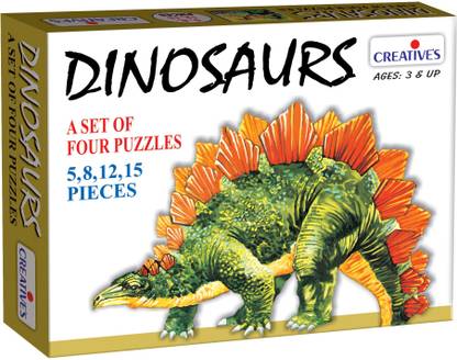 Creatives Creatives "Dinosaurs - 4 Puzzles (5 to 15 Pcs.)"
