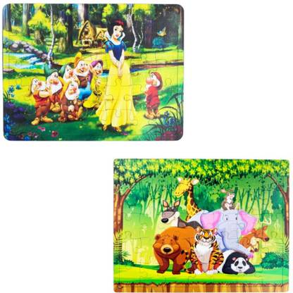 Craftick Princess & Zoo Jigsaw Puzzle for 3 years and above/kids toys.