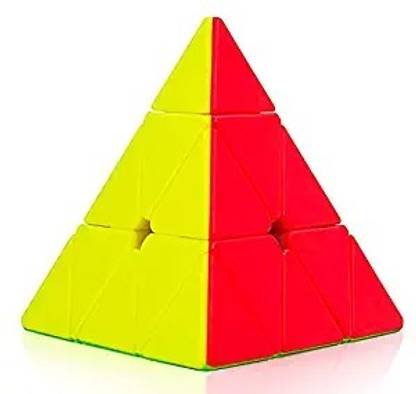 RADHE ENTERPRISE Pyramid Cube 3x3 High Speed Stickerless Triangle