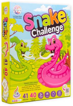 RATNA'S Snake Challenge Logic Board Game for Kids (41 Pieces) (1937)