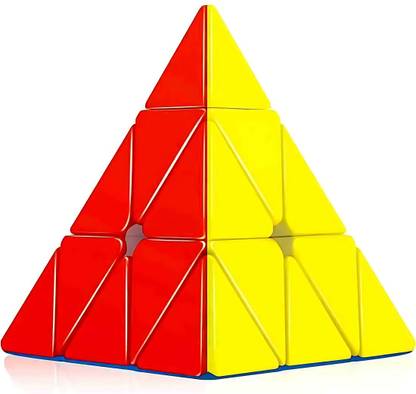 VC ICONIC Pyramid Cube 3x3 High Speed Stickerless Triangle Pyraminx Puzzle Cube
