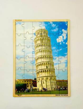 1000-Piece Wooden Jigsaw Puzzle For Adults - Leaning Tower Of Pisa Italy Landscape