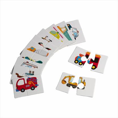 dbebe D'bebé 2 pcs Vehicle Puzzle - 24 pcs Set, Environment-Friendly, 100% Child-Safe