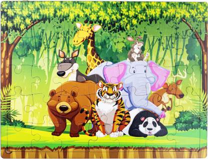 Craftick Jungle Kingdom theme Tangled Brain Teaser Puzzle for Kids