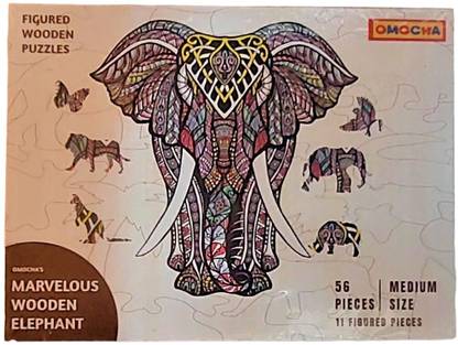 Omocha WOODEN FIGURED ELEPHANT PUZZLE