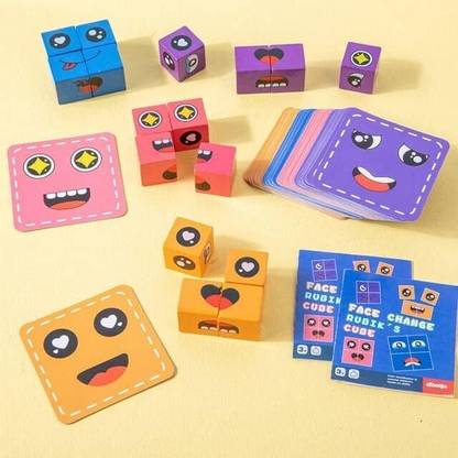 MY BABY LOVE A PERFECT CARE face Game for Kids Expressions Matching Block Puzzle Toy