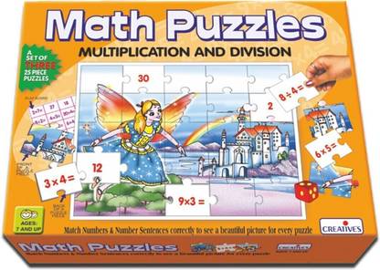 Creative Educational Aids Math Puzzles - Multiplication and Division