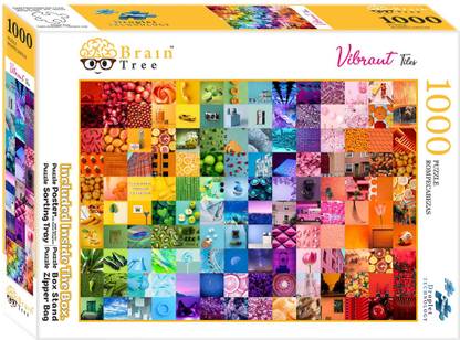 Brain Tree Vibrant Tiles 1000 piece puzzle