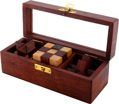 Shriji Crafts 3D Puzzles Game 3-in-1 soma cube\ interlocking Block\snake cube\ Game
