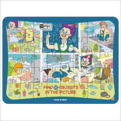 ABYZ Distance Learning. Online Math Lesson Find The 16 Hidden Objects In The Picture.