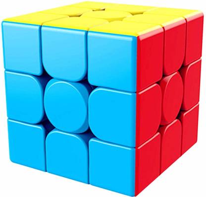 D ETERNAL MoYu MeiLong 3x3x3 High Speed Stickerless Magic Puzzle Cube Game Toy ,Multicolor