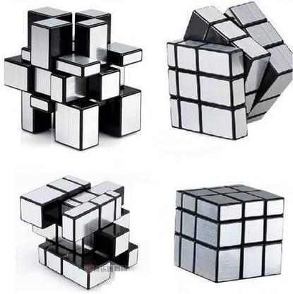 Toy Cloud 3x3 Silver Mirror Magic Cube High Speed Stickerless Cube for Kids & Adults