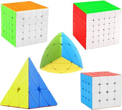 Vaniha Cube Combo of 4X4,5X5,6X6,Pyraminx,Mastermorphix High Speed Stickerless Cube