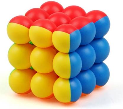 Kiditos Round Ball 3X3X3 Magic Cube 3 Layer Stickerless Smooth High-Speed