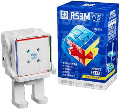 Cuberkart MoYu RS3M V5 3x3 Magnetic (Ball-Core UV Coated + Robot Display Box) Speed Cube