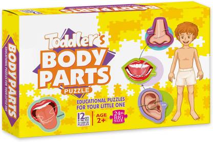 Ankit Toys Toddler’s Body Parts Puzzle 2pc*12 pc puzzle for kids 2 years plus