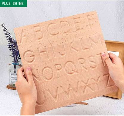 Plus Shine Educational Tracing Board Handwriting Practice,Alphabet & Learning Slate Puzzle