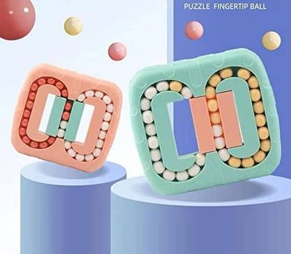 Bestie Toys Kids Puzzle Ball Rotating Magic Bean Puzzle Beads Finger Top