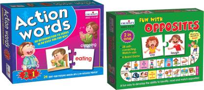 CREATIVE'S "Fun with Opposites" + " Action Words"_(Combo Pack)