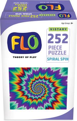 Flo Toys Spiral Spin Multicolor Optical Illusion 252 Pieces Puzzle