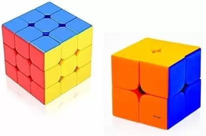 JVTS cube combo set of 2 rubix cube 2X2 3x3 rubic cube high speedCUBE.