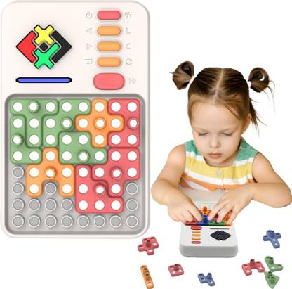 KIDOLOGY Super Blocks Pattern Matching Puzzle Games, 1000+ Challenges Brain Teaser Toys