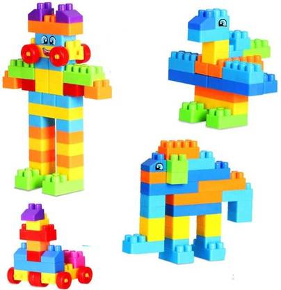 Allmusic Colorful Blocks Brain Building Learning Educational Toy Game For Kids Children Puzzle Assembling Unbreakable 100 Pcs Building Blocks Toy Set