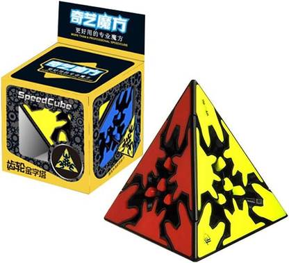 Hawkister QiYi Pyraminx Gear Speed Cube Pyramid Triangle Twisty Magic Puzzle
