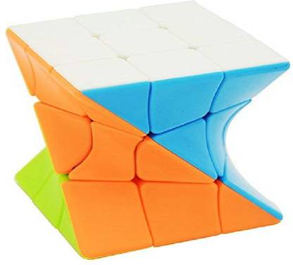 Rey N Ran Drift Twisty 3x3 Stickerless Magic Cube for Kids & Adults Speedy Stress Buster