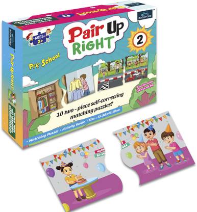 BOOKFORD Pair Ups Right -2 Jigsaw Puzzle Game & Fun and Learning