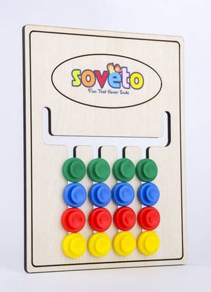 SOVETO Color & Pattern Matching Learning Toys for Kids 4-8 Years (Multicolor)
