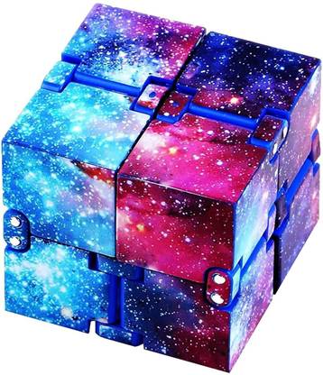 TRU TOYS Cube Fidget Toy Stress & Anxiety Relief Handheld Relax Cube, Starry Sky