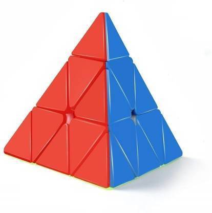 KJEE High Speed Pyraminx Stickerless Triangle Cube Puzzle