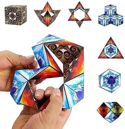 Space Age 3D Magnetic Cube Puzzle Infinity Shifting Box Transforms into 70+ Shapes