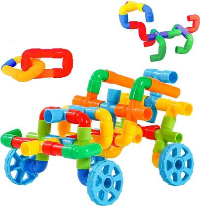GREEN WAY Educational Play and Learn Building Block Set Pipes Puzzle Set - Blocks for Kids