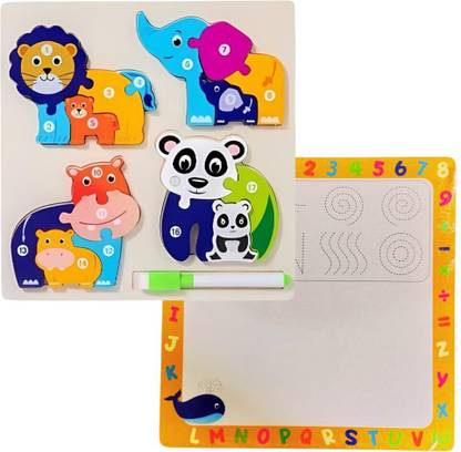 Birthday Popper Wooden Jigsaw Baby Puzzles | Model A | Learning Activities Toys