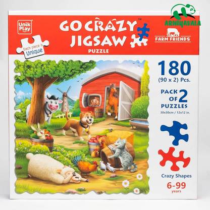 ARNIYAVALA Go Crazy Jigsaw Puzzle for Kids and Adults | Attractive Cartoon Print Puzzle