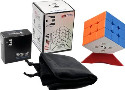 D ETERNAL Magnity Pro 3M Cubic Cube 3x3 Magnetic Stickerless Magic Speed Cube Puzzle Game